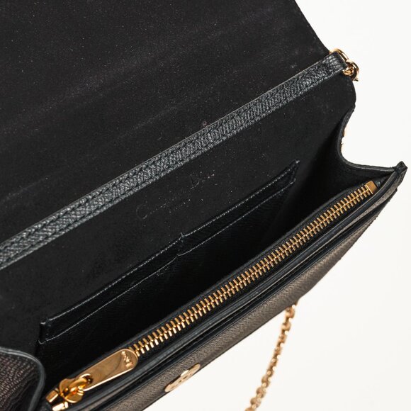 Christian Dior 30 Montaigne Black Leather 2-in-1 Pouch - Picture 13 of 15